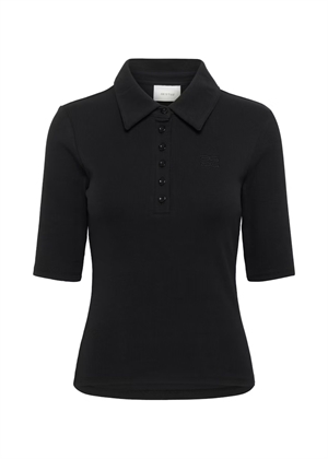 Drew polo bluse Black Gestuz 